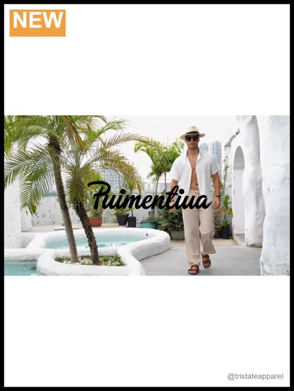 Cotton Linen Pants Men Casual Loose Fit Elastic Drawstring Waist Summer Beach